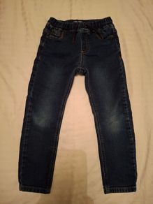 Next Dark Blue Skinny Fit Pull On Jeans