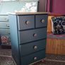 Upcycled old solid wood chest of drawers Image 2