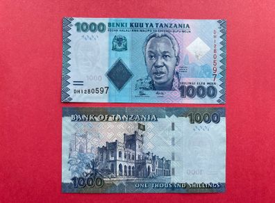 Tanzania  1000. Shillings. 2015. Pick  41b. ( Uncirculated )