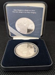 Ireland 10 Euro Silver Proof 2013. Mint Error. Unc. James Joyce.