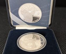 Ireland 10 Euro Silver Proof 2013. Mint Error. Unc. James Joyce.