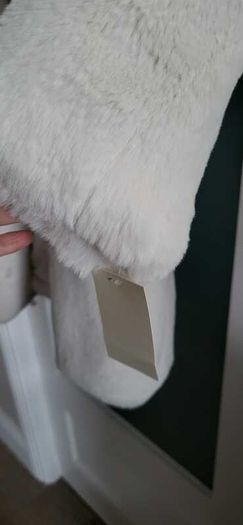 Diane Von Furstenberg White Faux Fur Coat - Sz 12-16UK - Rrp 690 - BNWT