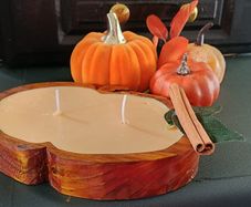 Handcrafted pumpkin candle
