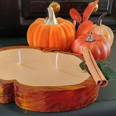 Handcrafted pumpkin candle