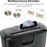 FREE SHIPPING Paper Shredder for Home Use, 8-Sheet StripCut Home Office Shredder, CD/Credit Card Shredder Machine with Overheat Protection, 13 Litres Wastebasket, Black Image 6