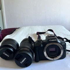 Canon EOS R50 + RF-S 18-45mm & RF-S 55-210mm Lenses | Used Twice | Warranty Remaining | Boxed