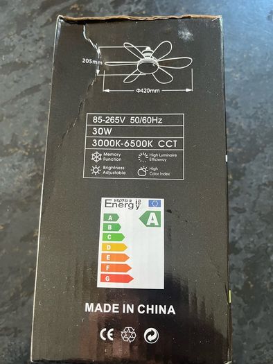 Fan light