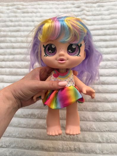 Kindi Kids Snack Time Friends Rainbow Kate Doll approx. 25 cm. Used Please see photos
