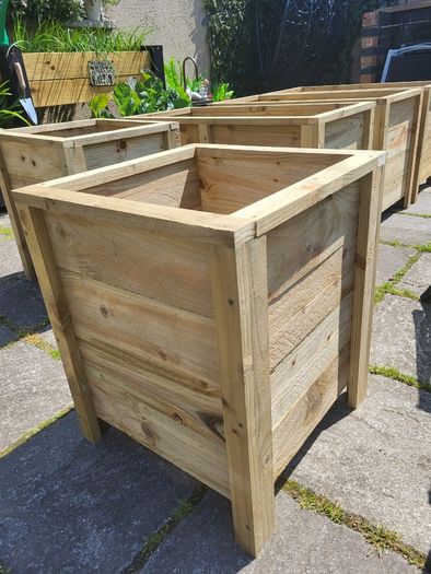 Tall Wooden Planters Flower Planters Tree Planters Veg Planters