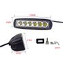 1x 18W 12v 6 LED Spot LED Light Work Bar Lamp Driving Fog Offroad SUV 4WD Auto Car Van Truck Tractor Trailer Boat Truck Image 3