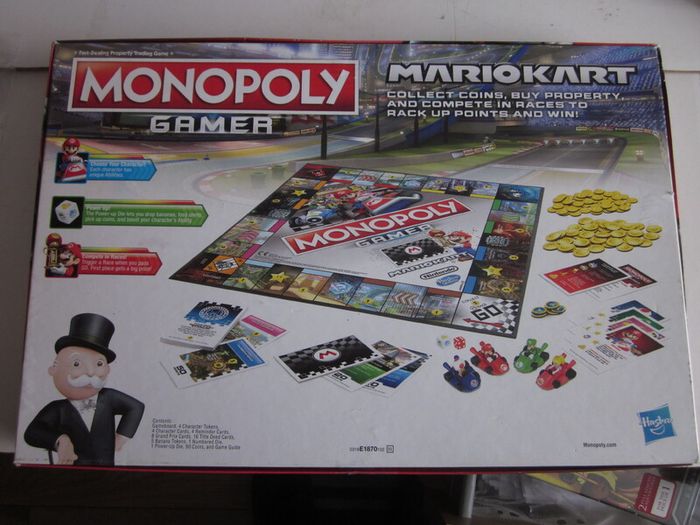 Mario Monopoly Gamer Mario Kart Board Game