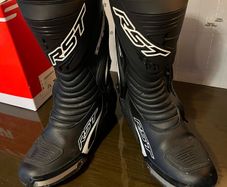 Sena 5s  Givi kids helmet   RST boots Dunlop tyres
