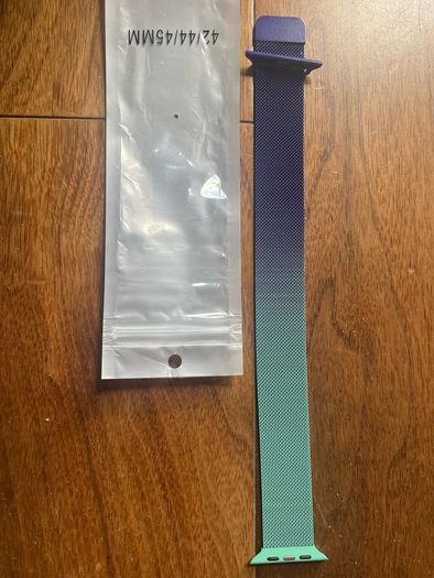 Apple Watch Purple Green Gradient Milanese Magnetic Strap 42mm 44mm 45mm 49mm