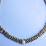 Vintage Art Deco Choker Necklace Ladies gold, pearl necklace Image 3