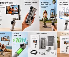 Turn your phone into a professional camera!  Brand new Insta360 Flow Pro