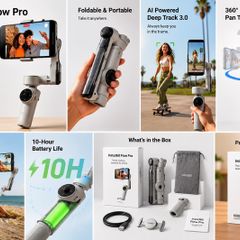 Turn your phone into a professional camera!  Brand new Insta360 Flow Pro