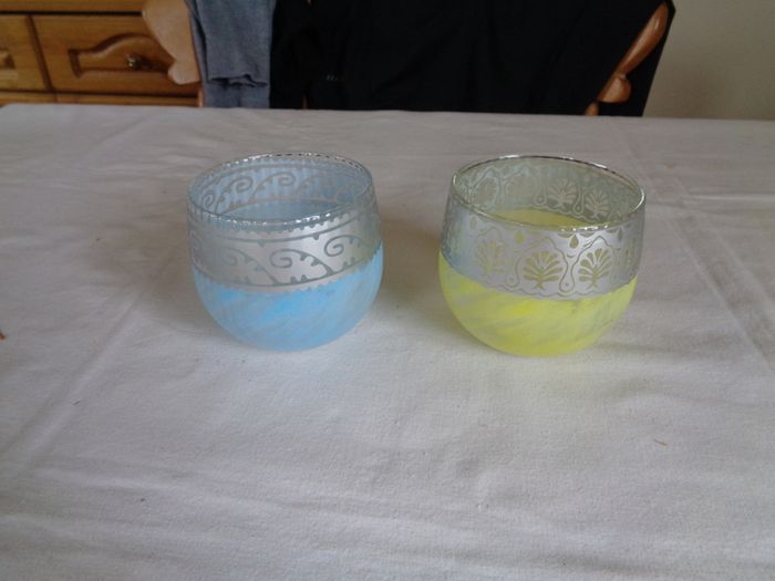 T Light Holders x 2 for Sale