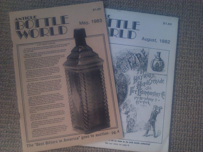 Antique Bottle World. From 1982 & 1983.
