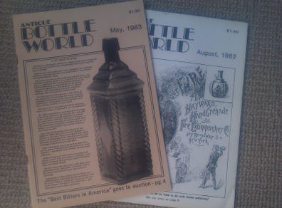 Antique Bottle World. From 1982 & 1983.