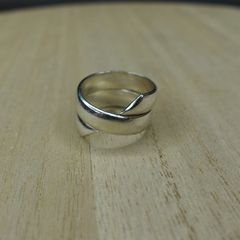 Sterling Silver Swirl Ring Made in Mexico