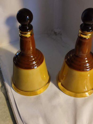 Set Of 2 Bell's Scotch Whisky bell Bottle.