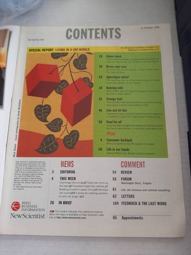 vintage science magazine 1999