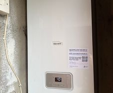 Glow warm gas boiler