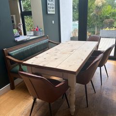 solid wood dining table