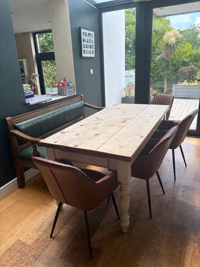 solid wood dining table