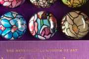 Glass set of Six Domed Magnets