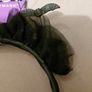 girls fancy dress black glitter bat hairband Image 3