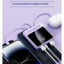 Powerbank MINI 10000 mAh 3-in-1 built-in cables, display, NEW Image 4