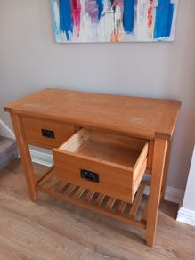 Solid Oak Hall Table 81 x 45 x 100