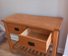Solid Oak Hall Table 81 x 45 x 100