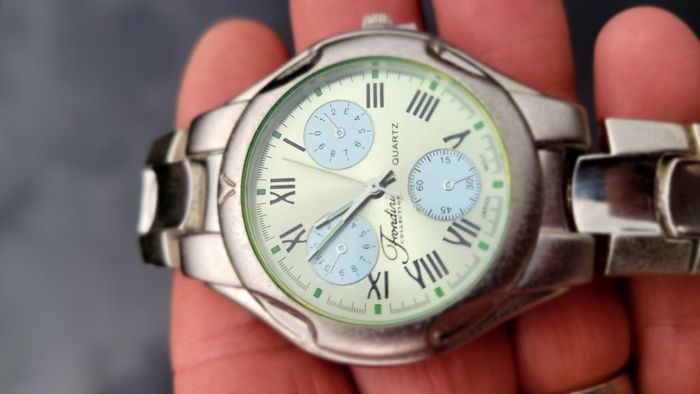 Vintage Frondini Collection Men's Quartz Watch Green Dial