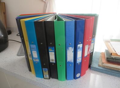 Document Binder A4 2 Ring 25mm Cap.(17 total)