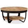 Coffee Table Solid Rough Mango Wood 65x32 cm Image 4