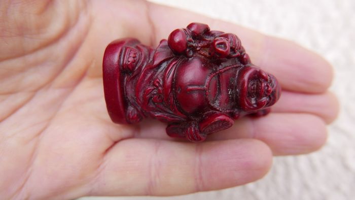 Oriental Feng Shui Laughing Buddha Desk Statue Figure Happiness Lucky Wealth H2"