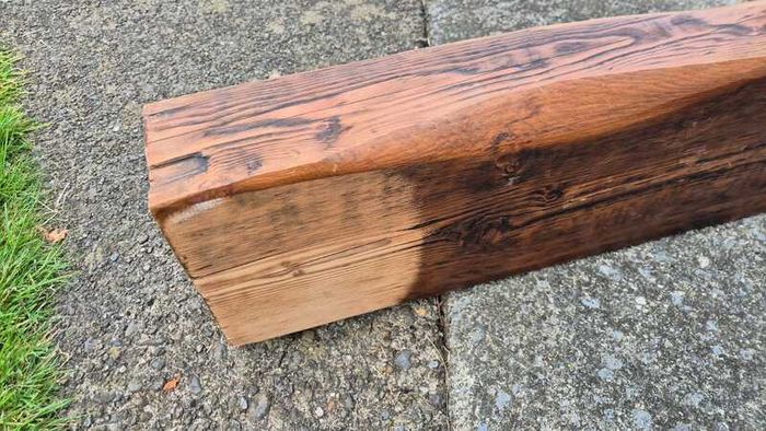 Solid Wood Rustic Fireplace Mantel Beam