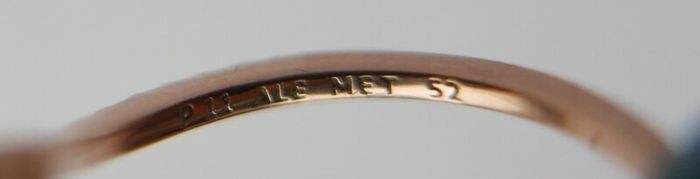 Pandora ALE  14K 585 Rose Gold Plated Metal Ring size L1/2 - 1,5g