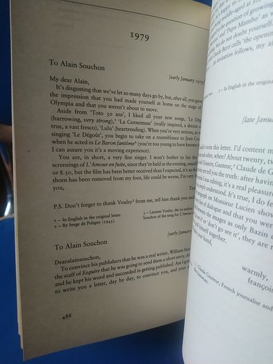 Letters - Francois Truffaut