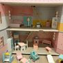 Doll House Fully Furnished with Dolls and Accessories Image 2