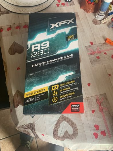 Xfx R9 280x Black Oc Edition 3gb Ddr5 Hdmi 2xdvi Graphics Card Amd