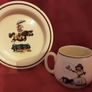 Nice vintage baby bowl and mug Image 2