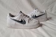 nike air force ones size 5.5 eu 38.5 white leather in excellent condition