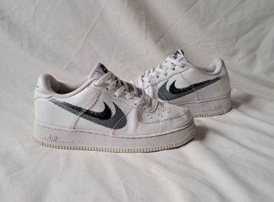 nike air force ones size 5.5 eu 38.5 white leather in excellent condition