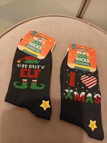 Mens christmas socks  One size