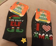 Mens christmas socks  One size