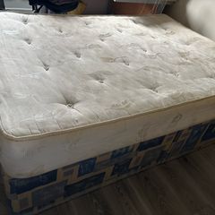 double bed base and mattress