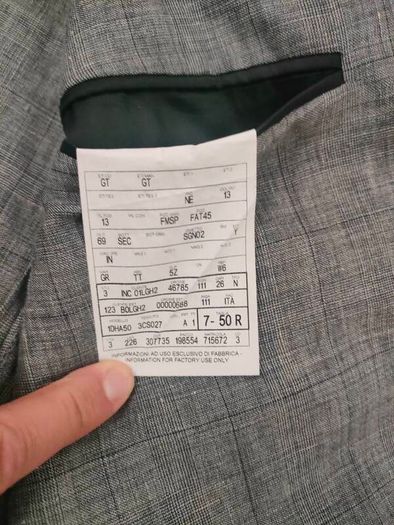 Gritti By Ermenegildo Zegna Linen Wool Silk Blend Half Lined Blazer Jacket Mens 50R